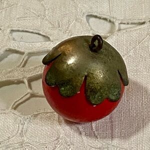 Antique sewing charm decorations sterling silver real stone